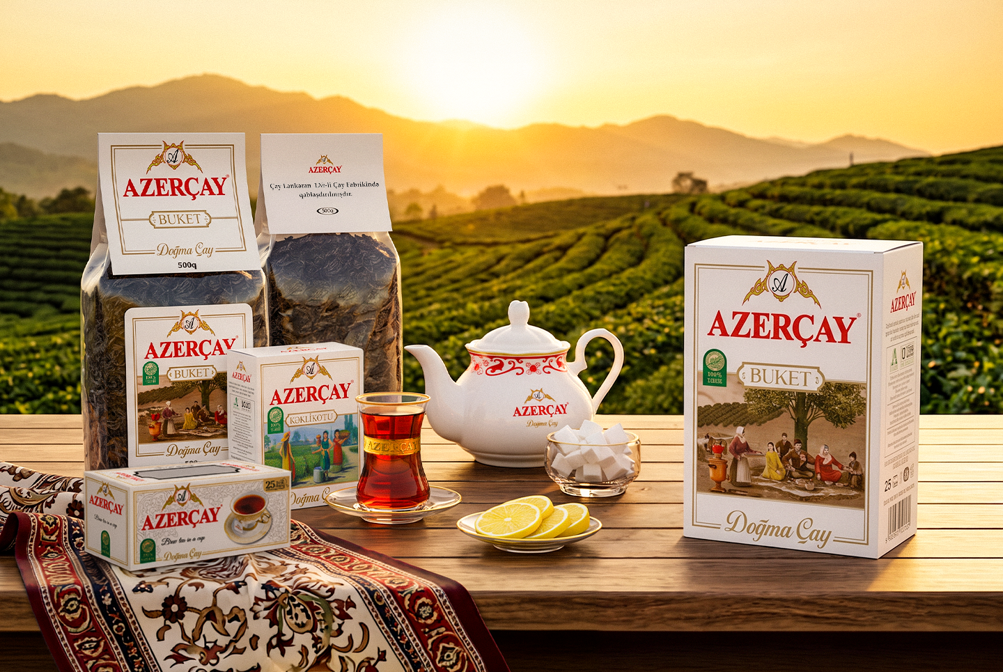 Azerçay məhsulları süfrədə
